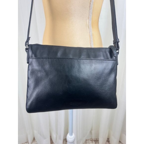 Women's Margot Black Crossbody Leather Bag Handbag Purse Size Small - Picture 4 of 10